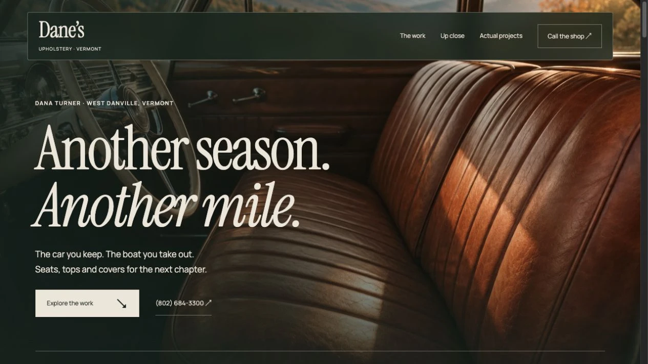 Dane’s Upholstery — View the demo